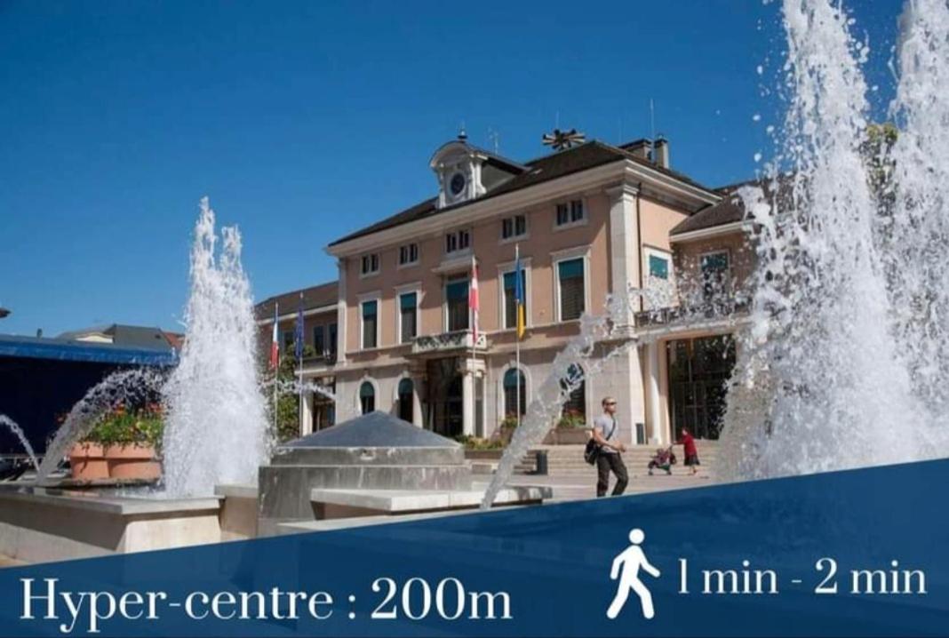 Apart 5 personnes, 1min Gare d'Annemasse, Genève 5km Extérieur photo