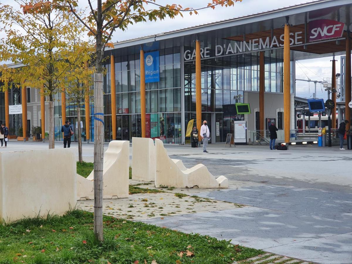 Apart 5 personnes, 1min Gare d'Annemasse, Genève 5km Extérieur photo